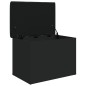vidaXL Banco con almacenaje madera de ingeniería negro 62x42x45 cm vidaXL Banco con almacenaje madera de ingeniería negro 62x42x45 cm