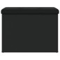 vidaXL Banco con almacenaje madera de ingeniería negro 62x42x45 cm vidaXL Banco con almacenaje madera de ingeniería negro 62x42x45 cm