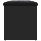 vidaXL Banco con almacenaje madera de ingeniería negro 62x42x45 cm vidaXL Banco con almacenaje madera de ingeniería negro 62x42x45 cm