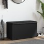 vidaXL Banco con almacenaje madera de ingeniería negro 82x42x45 cm vidaXL Banco con almacenaje madera de ingeniería negro 82x42x45 cm