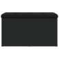 vidaXL Banco con almacenaje madera de ingeniería negro 82x42x45 cm vidaXL Banco con almacenaje madera de ingeniería negro 82x42x45 cm