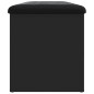 vidaXL Banco con almacenaje madera de ingeniería negro 102x42x45 cm vidaXL Banco con almacenaje madera de ingeniería negro 102x42x45 cm