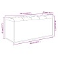 vidaXL Banco con almacenaje madera de ingeniería negro 102x42x45 cm vidaXL Banco con almacenaje madera de ingeniería negro 102x42x45 cm