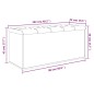 vidaXL Banco con almacenaje madera ingeniería roble marrón 102x42x45cm vidaXL Banco con almacenaje madera ingeniería roble marrón 102x42x45cm