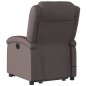 vidaXL Sillón reclinable masaje elevable cuero auténtico marrón oscuro vidaXL Sillón reclinable masaje elevable cuero auténtico marrón oscuro