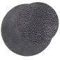vidaXL Alfombra de pelo corto suave lavable HUARTE antracita Ø 120 cm