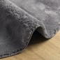 vidaXL Alfombra de pelo corto suave lavable HUARTE antracita Ø 120 cm