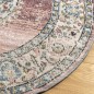 vidaXL Alfombra de interior/exterior diseño vintage ARBIZU Ø 200 cm