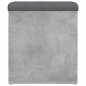 vidaXL Banco con almacenaje madera ingeniería gris hormigón 42x42x45cm vidaXL Banco con almacenaje madera ingeniería gris hormigón 42x42x45cm