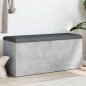 vidaXL Banco almacenaje madera ingeniería gris hormigón 102x42x45 cm vidaXL Banco almacenaje madera ingeniería gris hormigón 102x42x45 cm