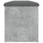 vidaXL Banco almacenaje madera ingeniería gris hormigón 102x42x45 cm vidaXL Banco almacenaje madera ingeniería gris hormigón 102x42x45 cm