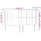vidaXL Cabecero con LED de terciopelo rosa 203x16x118/128 cm vidaXL Cabecero con LED de terciopelo rosa 203x16x118/128 cm