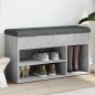 vidaXL Banco zapatero madera de ingeniería gris hormigón 82x32x45,5 cm vidaXL Banco zapatero madera de ingeniería gris hormigón 82x32x45,5 cm
