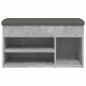 vidaXL Banco zapatero madera de ingeniería gris hormigón 82x32x45,5 cm vidaXL Banco zapatero madera de ingeniería gris hormigón 82x32x45,5 cm