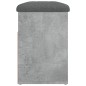 vidaXL Banco zapatero madera de ingeniería gris hormigón 82x32x45,5 cm vidaXL Banco zapatero madera de ingeniería gris hormigón 82x32x45,5 cm