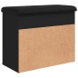 vidaXL Banco zapatero madera de ingeniería negro 62x32x50 cm vidaXL Banco zapatero madera de ingeniería negro 62x32x50 cm