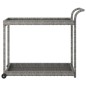 vidaXL Carrito de bar ratán sintético gris 100x45x83 cm vidaXL Carrito de bar ratán sintético gris 100x45x83 cm