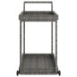 vidaXL Carrito de bar ratán sintético gris 100x45x83 cm vidaXL Carrito de bar ratán sintético gris 100x45x83 cm