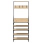vidaXL Perchero con zapatero roble Sonoma 70x34x184 cm