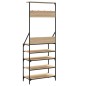 vidaXL Perchero con zapatero roble Sonoma 70x34x184 cm