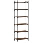 vidaXL Librería 6 estantes madera ingeniería roble marrón 60x30x188 cm vidaXL Librería 6 estantes madera ingeniería roble marrón 60x30x188 cm