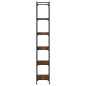 vidaXL Librería 6 estantes madera ingeniería roble marrón 60x30x188 cm vidaXL Librería 6 estantes madera ingeniería roble marrón 60x30x188 cm