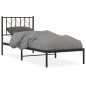 vidaXL Estructura de cama con cabecero metal negro 80x200 cm vidaXL Estructura de cama con cabecero metal negro 80x200 cm