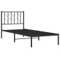 vidaXL Estructura de cama con cabecero metal negro 80x200 cm vidaXL Estructura de cama con cabecero metal negro 80x200 cm