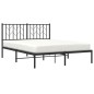 vidaXL Estructura de cama con cabecero metal negro 140x190 cm vidaXL Estructura de cama con cabecero metal negro 140x190 cm