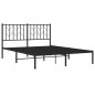 vidaXL Estructura de cama con cabecero metal negro 140x190 cm vidaXL Estructura de cama con cabecero metal negro 140x190 cm
