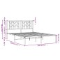 vidaXL Estructura de cama con cabecero metal negro 140x190 cm vidaXL Estructura de cama con cabecero metal negro 140x190 cm