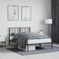 vidaXL Estructura de cama con cabecero metal negro 120x200 cm vidaXL Estructura de cama con cabecero metal negro 120x200 cm