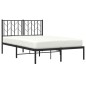 vidaXL Estructura de cama con cabecero metal negro 120x200 cm vidaXL Estructura de cama con cabecero metal negro 120x200 cm
