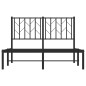 vidaXL Estructura de cama con cabecero metal negro 120x200 cm vidaXL Estructura de cama con cabecero metal negro 120x200 cm