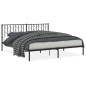 vidaXL Estructura de cama con cabecero metal negro 183x213 cm vidaXL Estructura de cama con cabecero metal negro 183x213 cm