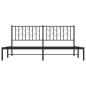 vidaXL Estructura de cama con cabecero metal negro 183x213 cm vidaXL Estructura de cama con cabecero metal negro 183x213 cm
