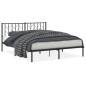 vidaXL Estructura de cama con cabecero metal negro 160x200 cm vidaXL Estructura de cama con cabecero metal negro 160x200 cm