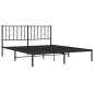 vidaXL Estructura de cama con cabecero metal negro 160x200 cm vidaXL Estructura de cama con cabecero metal negro 160x200 cm