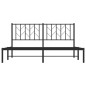 vidaXL Estructura de cama con cabecero metal negro 160x200 cm vidaXL Estructura de cama con cabecero metal negro 160x200 cm