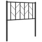 vidaXL Cabecero de metal negro 75 cm vidaXL Cabecero de metal negro 75 cm