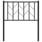 vidaXL Cabecero de metal negro 75 cm vidaXL Cabecero de metal negro 75 cm