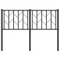 vidaXL Cabecero de metal negro 120 cm