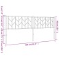 vidaXL Cabecero de metal negro 200 cm vidaXL Cabecero de metal negro 200 cm