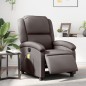 vidaXL Sillón de masaje eléctrico cuero auténtico marrón oscuro vidaXL Sillón de masaje eléctrico cuero auténtico marrón oscuro