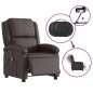 vidaXL Sillón de masaje eléctrico cuero auténtico marrón oscuro vidaXL Sillón de masaje eléctrico cuero auténtico marrón oscuro