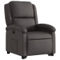 vidaXL Sillón reclinable eléctrico pie cuero auténtico marrón oscuro vidaXL Sillón reclinable eléctrico pie cuero auténtico marrón oscuro
