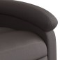 vidaXL Sillón reclinable eléctrico pie cuero auténtico marrón oscuro vidaXL Sillón reclinable eléctrico pie cuero auténtico marrón oscuro