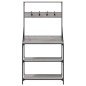 vidaXL Estantería cocina con ganchos madera ingeniería gris Sonoma vidaXL Estantería cocina con ganchos madera ingeniería gris Sonoma