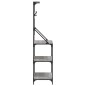 vidaXL Estantería cocina con ganchos madera ingeniería gris Sonoma vidaXL Estantería cocina con ganchos madera ingeniería gris Sonoma