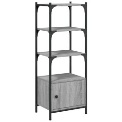 vidaXL Librería 3 estantes madera ingeniería gris Sonoma 41x30x109,5cm